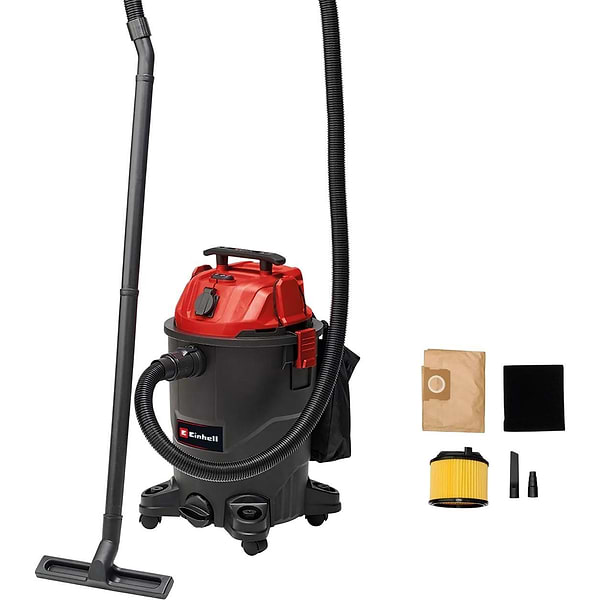 Фото - Пилосос для сухого прибирання з контейнером і мішком Einhell 1930 А (2342490)