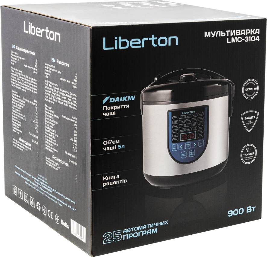 Фото - Мультиварка Liberton LMC-3104