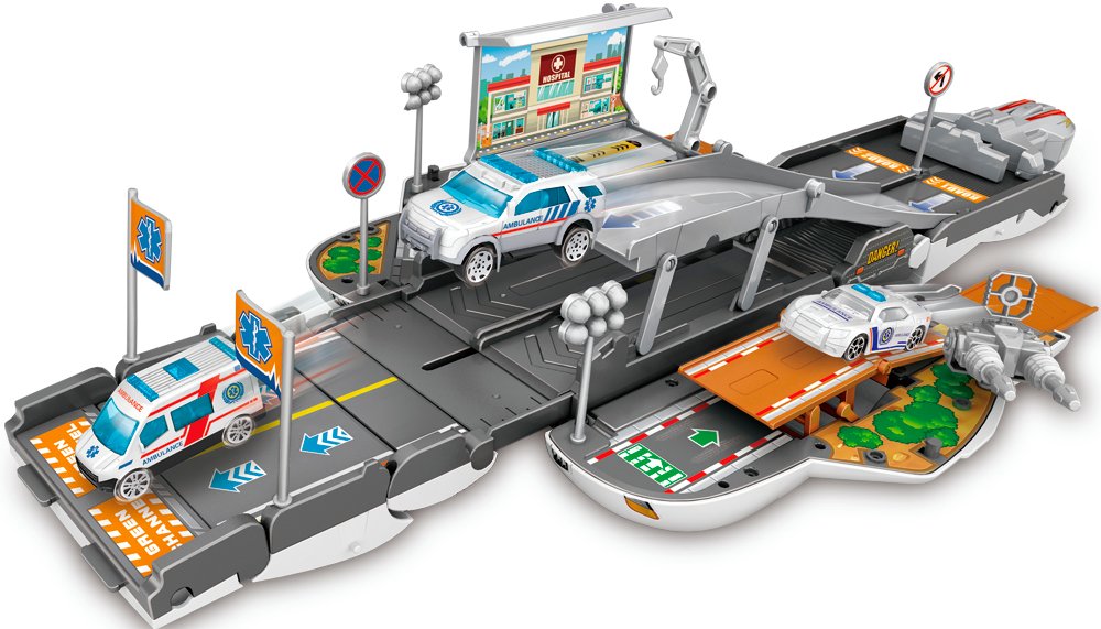 Игровой набор микс Lunatik Авто трансформер Медик (LNK-RTM5667) - Фото 1