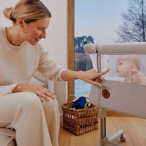 Фото - Ліжечко дитяче прямокутне Lionelo AURORA BEIGE CAPPUCCINO