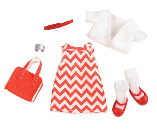 Фото - Одяг та аксесуари для міні-ляльки Lori Платье с принтом (LO30009Z)