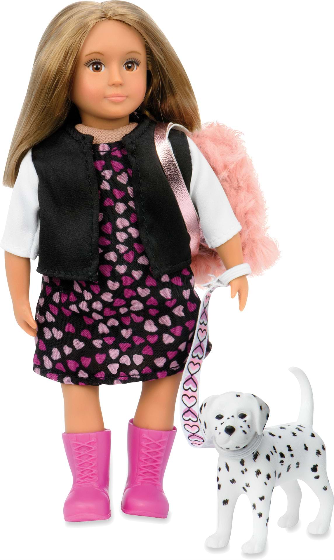 Кукла Lori Гиа с собачкой Далматинец 15 см (LO31058Z)