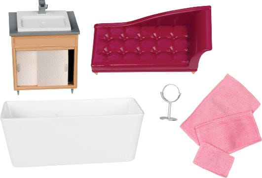 Меблі і будиночки для ляльки Lori для ванної (LO37029Z)