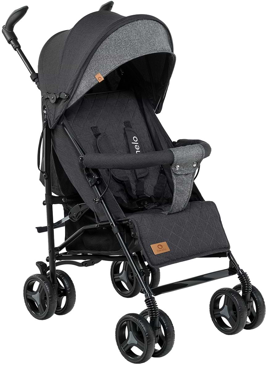 Коляска прогулянкова Lionelo Irma Black/Dark Grey