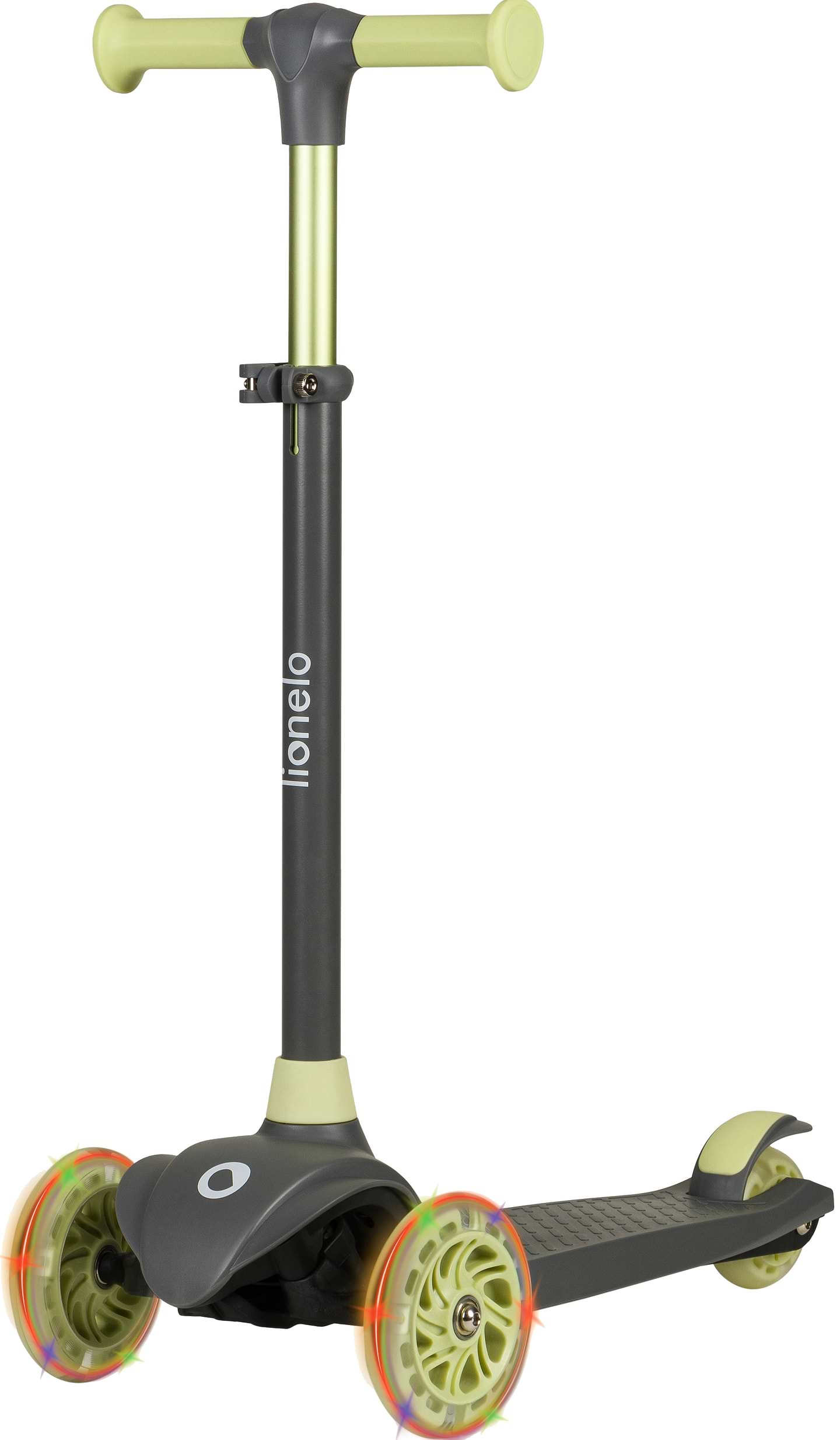 Трёхколёсный самокат Lionelo Jessy Grey Green