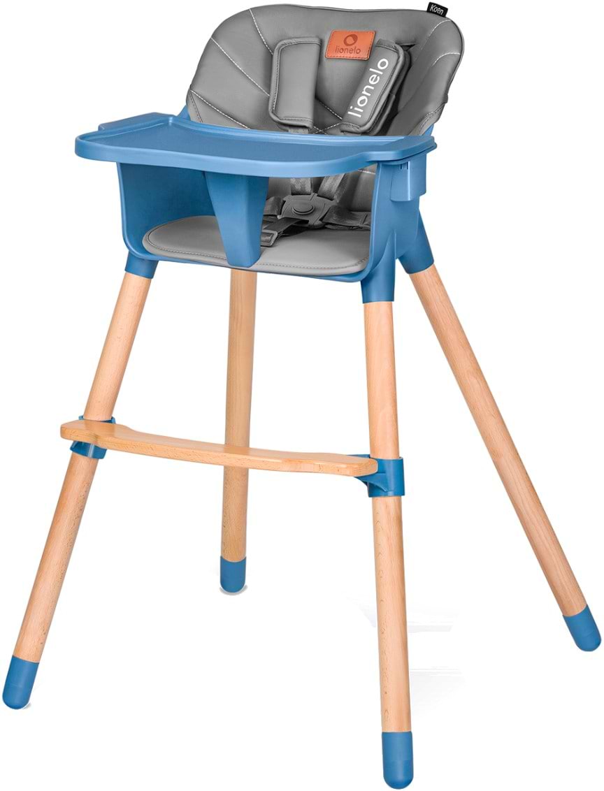 Стульчик для кормления классический Lionelo Koen Blue Sky