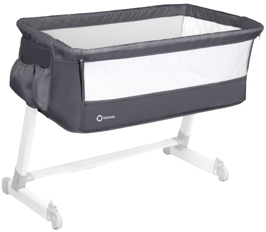 Кроватка детская прямоугольная Lionelo Theo Dark Grey