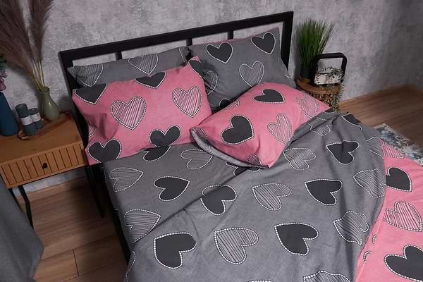 Фото - Комплект постільної білизни Moon&Star Бязь Gold Люкс Love 160х220х2 (MS-820002785)