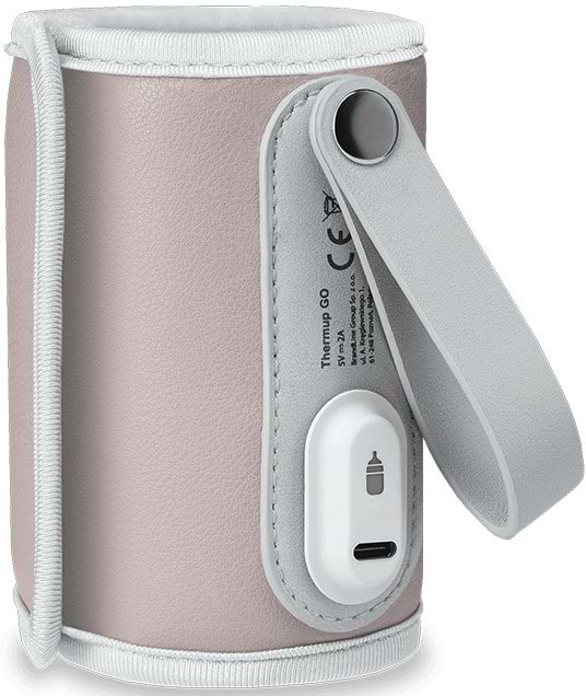 Фото - Підігрівач дитячих пляшечок дорожній Lionelo Thermup Go Pink Baby