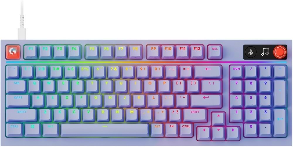 Клавіатура дротова ігрова Logitech G316 X 98 Wired Gaming Keyboard - LILAC (920-014257)