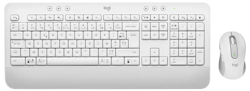 Клавиатура+мышь беспроводная Logitech MK650 Combo White (920-011032) - Фото 1