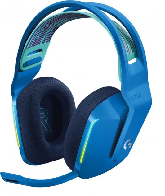 Гарнітура бездротова ігрова Logitech G733 Lightspeed Blue (981-000943) - Фото 1