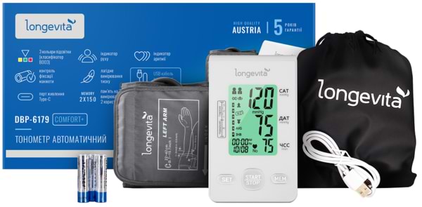 Фото - Тонометр Longevita DBP-6179