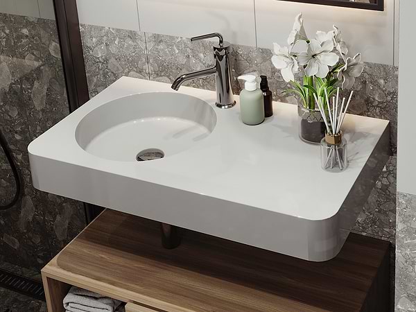 Фото - Раковина для ванної Miraggio LOOP 800 L