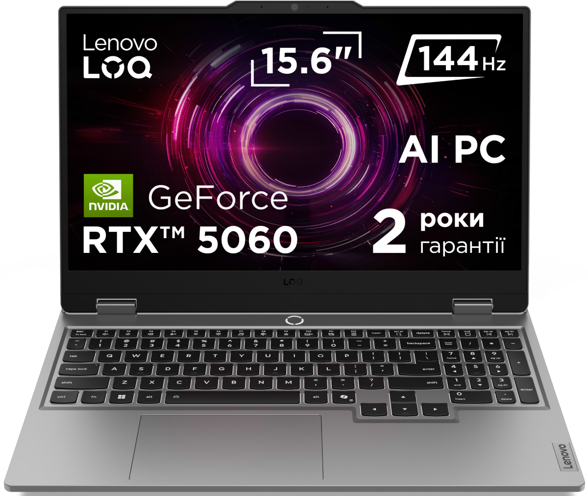 Купити Ноутбук ігровий Lenovo LOQ 15AHP10 (83JG00A0RA) Luna Grey - Фото 1 Ноутбук ігровий Lenovo LOQ 15AHP10 (83JG00A0RA) Luna Grey - Фото 1