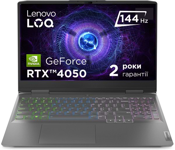 Фото - Уцінка - Ноутбук ігровий Lenovo LOQ 15IRH8 (82XV00SLRA) Storm Grey