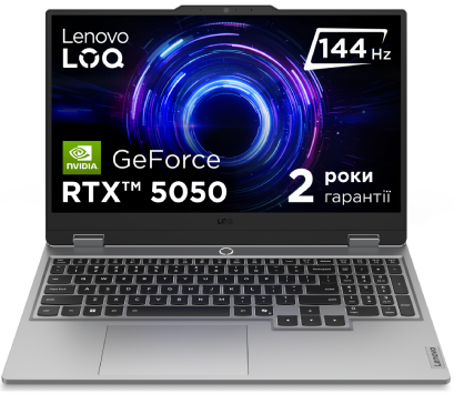 Ноутбук игровой Lenovo LOQ 15IRX10 (83JE006WRA) Luna Grey