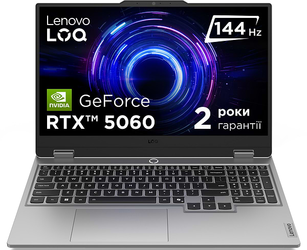 Фото - Ноутбук игровой Lenovo LOQ 15IRX10 (83JE007HRA) Luna Grey
