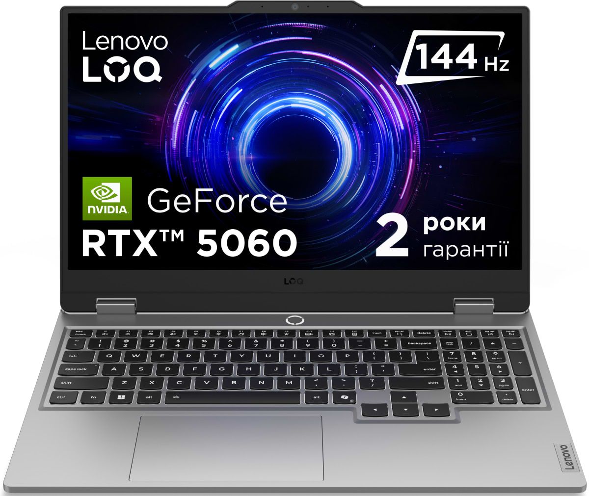 Купить Ноутбук игровой Lenovo LOQ 15IRX10 (83JE006SRA) Luna Grey - Фото 1 Ноутбук игровой Lenovo LOQ 15IRX10 (83JE006SRA) Luna Grey - Фото 1