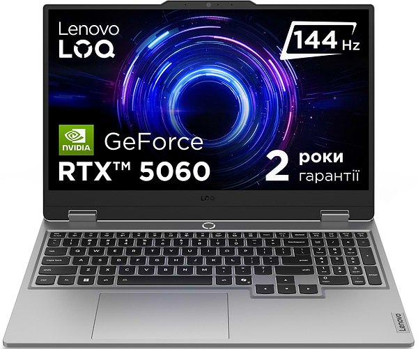 Фото - Ноутбук игровой Lenovo LOQ 15IRX10 (83JE00XXRA) Luna Grey Фото - Ноутбук игровой Lenovo LOQ 15IRX10 (83JE00XXRA) Luna Grey