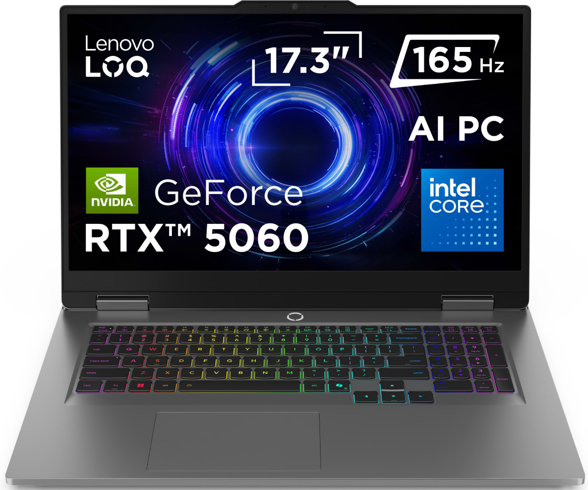 Купить Ноутбук игровой Lenovo LOQ 17IRX10 (83JH008JRA) Luna Grey - Фото 1 Ноутбук игровой Lenovo LOQ 17IRX10 (83JH008JRA) Luna Grey - Фото 1