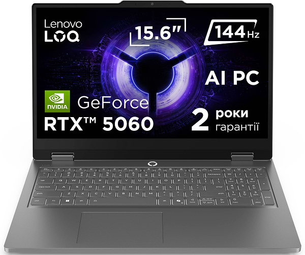 Фото - Ноутбук ігровий Lenovo LOQ Essential 15IRX11 (83SC002CRA) Luna Grey