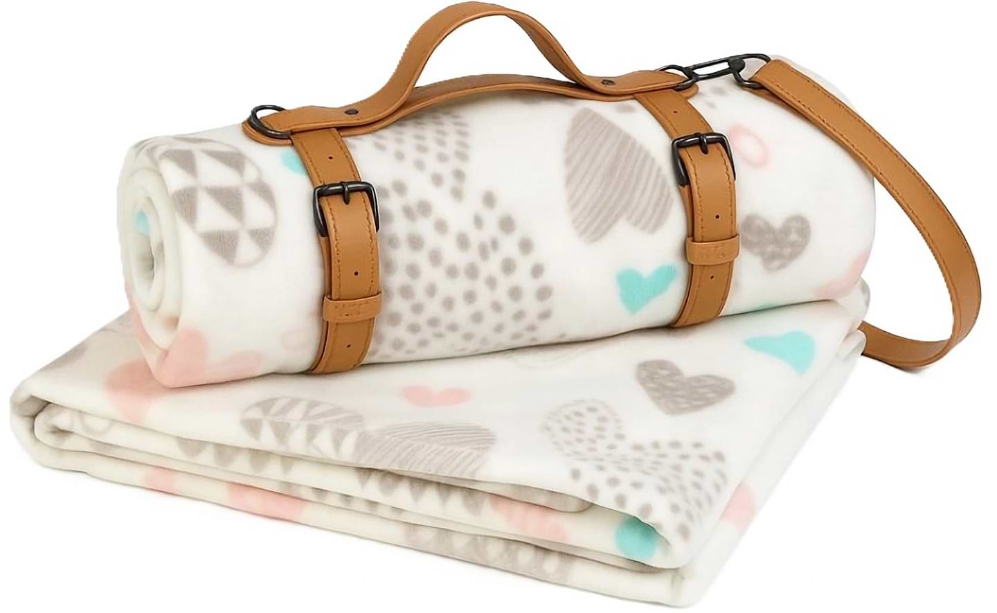 Плед полуторний Love You Travel Ніжні серця 150x200 см (9105R)
