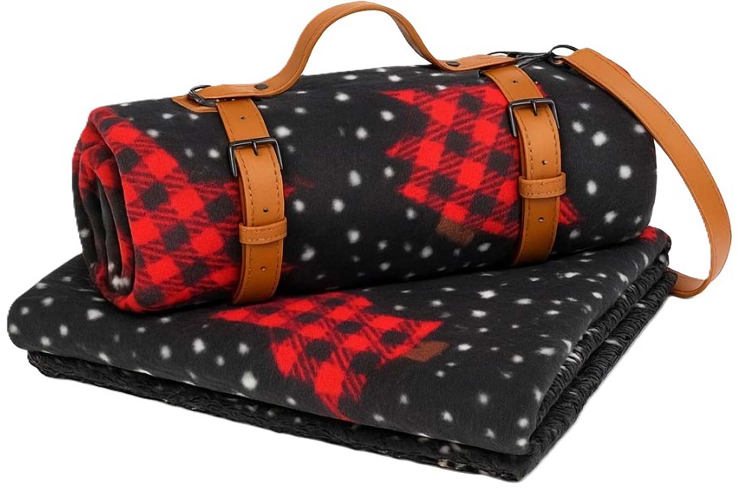 Плед полуторний Love You Travel Святкові ялинки 150x200 см (9109R)