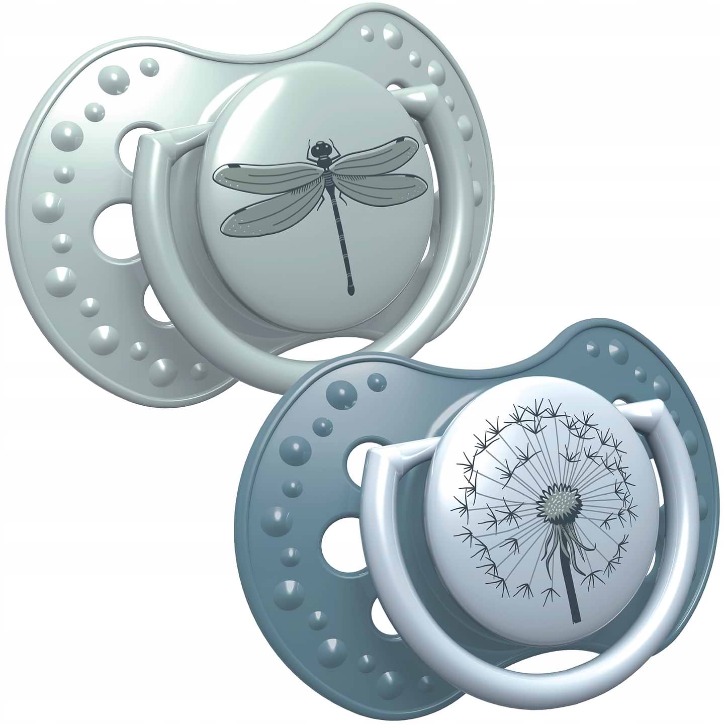 Симетрична пустушка Lovi Botanic Botanic для хлопчика силіконова, 2 шт. (22/870boy) - Фото 1