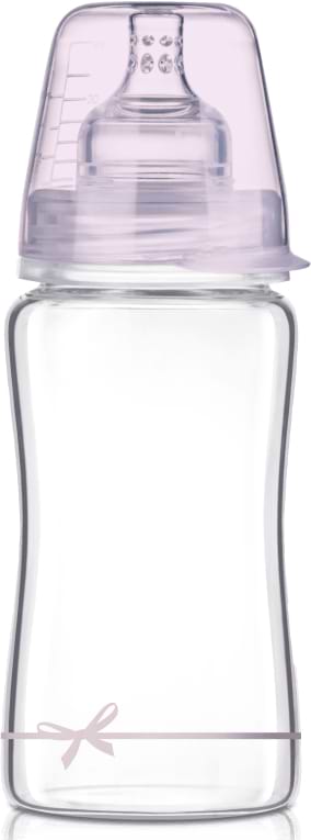 Бутылочка для кормления Lovi DIAMOND GLASS Baby Shower girl, 250 мл. (74/204girl) - Фото 1