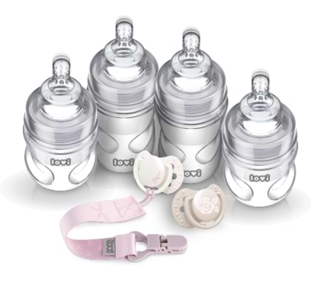 Купить Бутылочка для кормления Lovi Стартовый набор для новорожденных Baby Shower Girl (0359) - Фото 1 Бутылочка для кормления Lovi Стартовый набор для новорожденных Baby Shower Girl (0359) - Фото 1