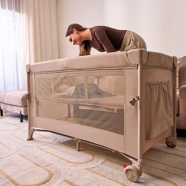 Фото - Манеж-ліжко Lionelo Ellen Beige Sand