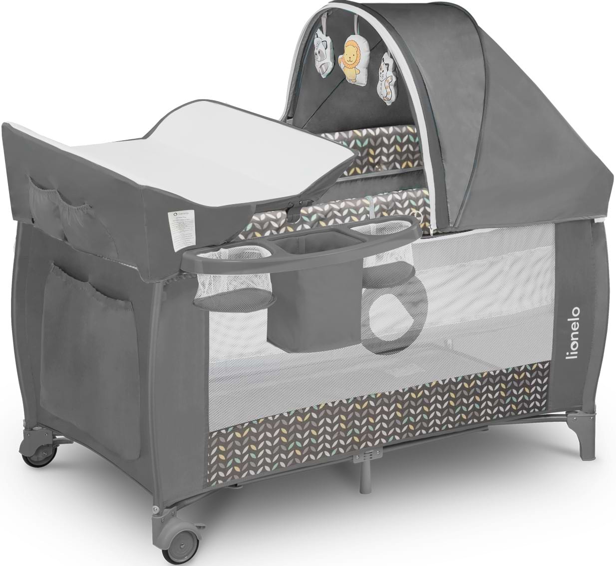 Манеж-кровать Lionelo Sven Plus Grey Scandi