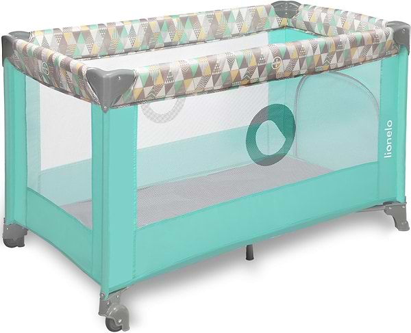 Фото - Манеж класичний Lionelo Stefi Green Mint Multicolor