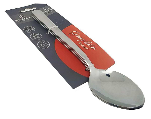 Фото - Ложка столовая Krauzer LKI003-DP3 3 шт. (78522)