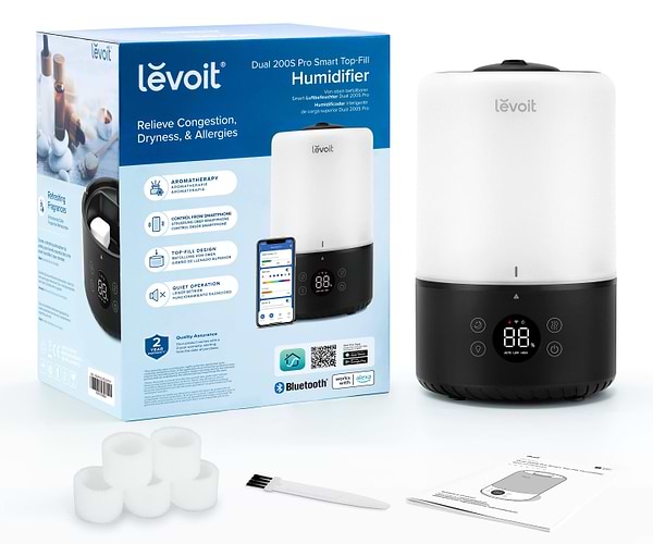 Фото - Зволожувач повітря Levoit Dual 200S Pro Smart Top-Fill LUH-D301S-KEUR (HEAPHULVSEU0079Y)