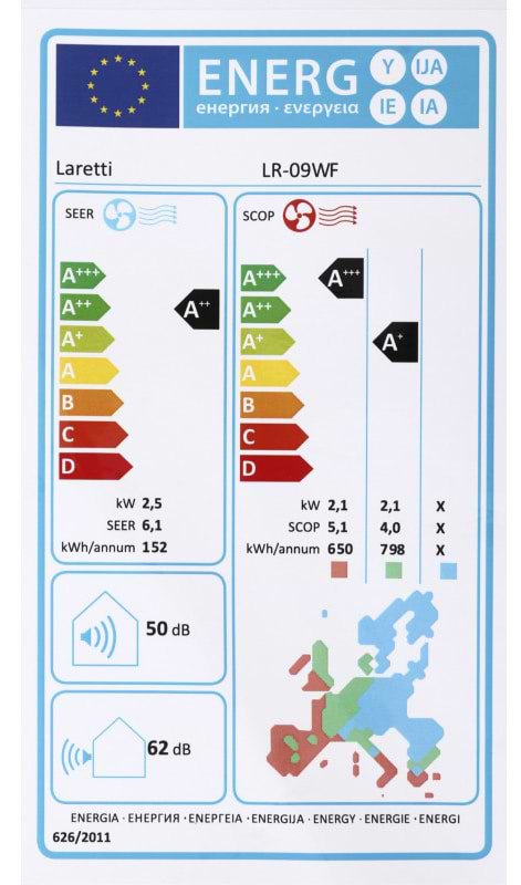 Фото - Кондиционер сплит LARETTI LR-09WF Gold Line