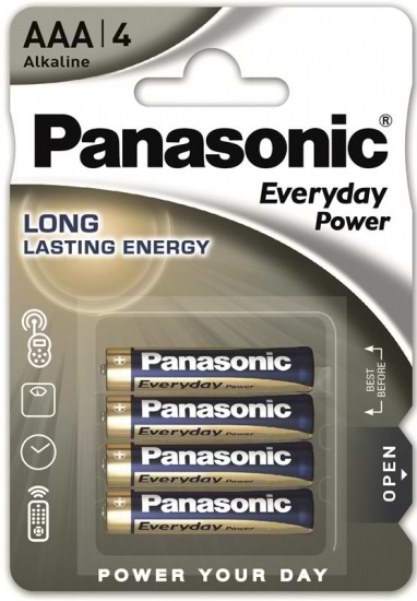 Батарейка тип AAA Panasonic Everyday Power AAА 4 шт. (LR03P4B/10) - Фото 1