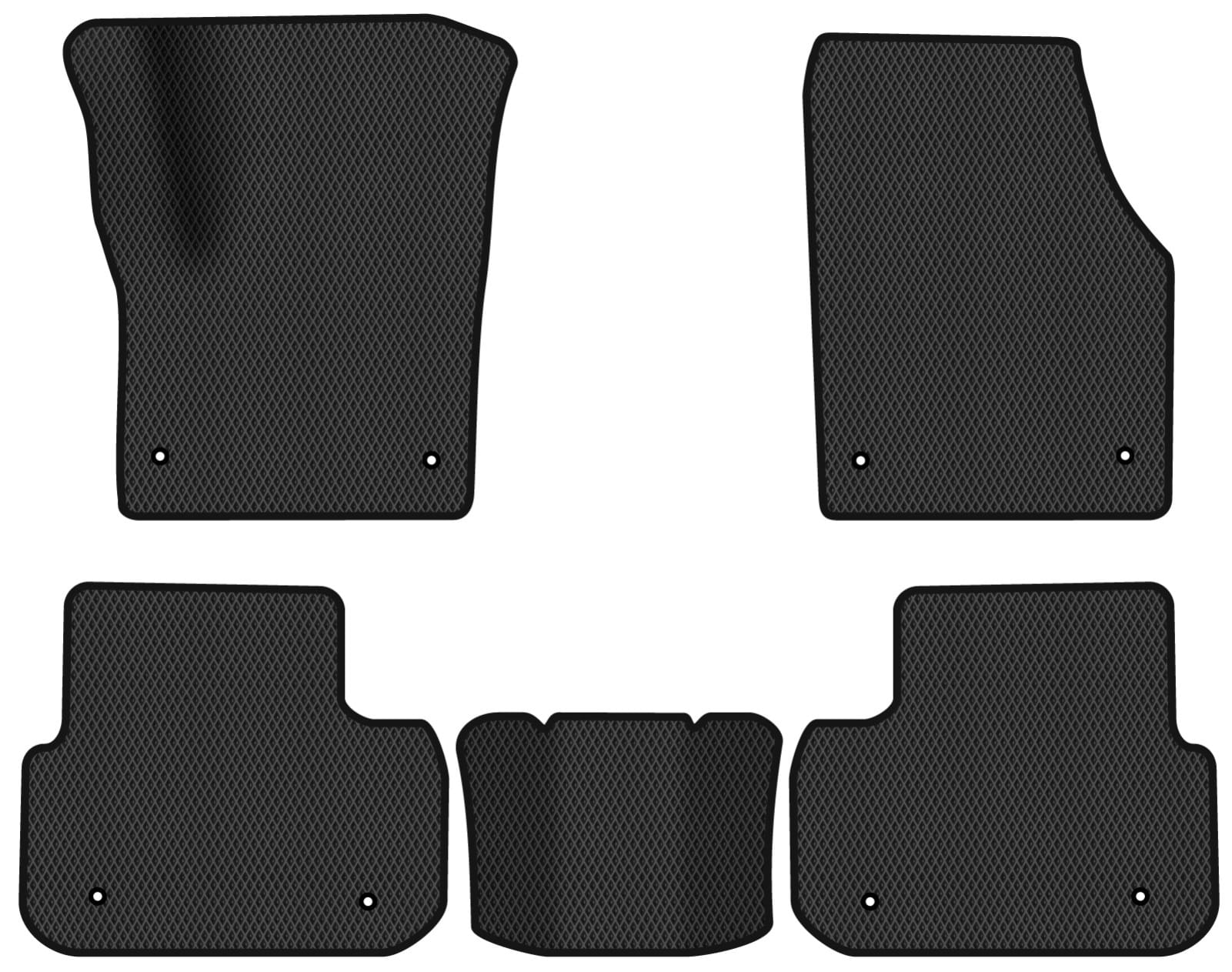 EVA коврики в салон авто EVAtech для Discovery Sport Land Rover 2014-2019 1 поколение SUV USA LR11975CE5LA8RBB