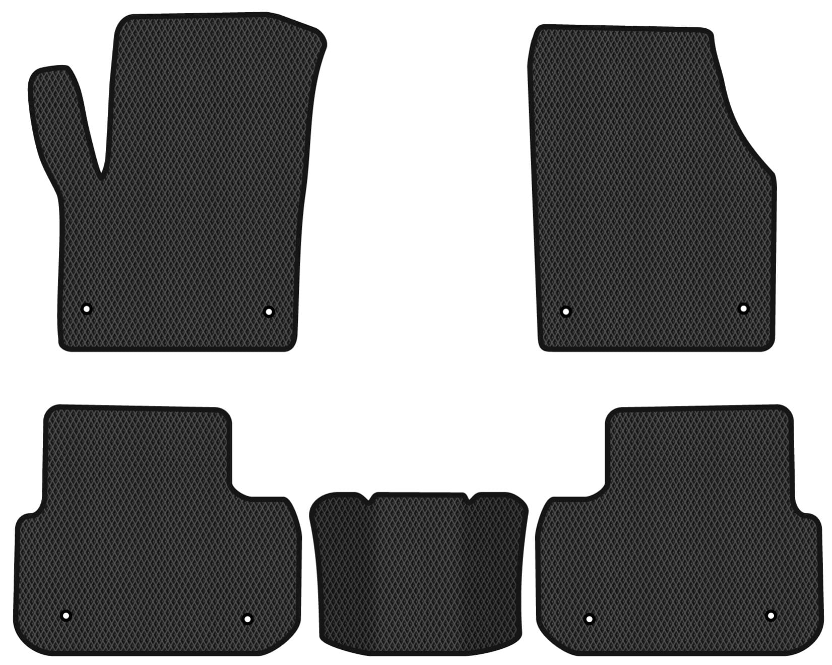 EVA коврики в салон авто EVAtech для Discovery Sport Land Rover 2014-2019 1 поколение SUV EU LR1566CV5LA8RBB