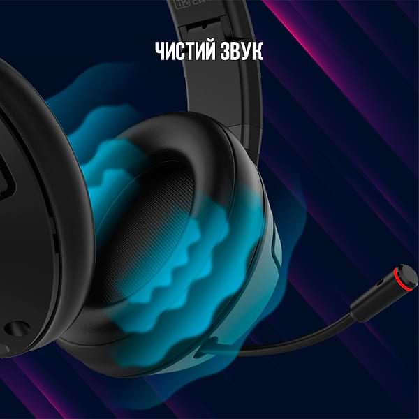Фото - Гарнитура беспроводная игровая Lorgar Noah 501 Black (LRG-GHS501)