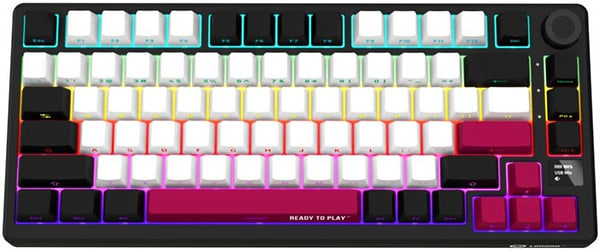 Фото - Клавіатура бездротова ігрова Lorgar KBP7075W Wireless Gaming Mechanical Pro Black-Red (LRG-KBP7075W-BK-US)