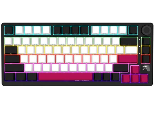 Фото - Клавіатура бездротова ігрова Lorgar KBP7075W Wireless Gaming Mechanical Pro Black-Red (LRG-KBP7075W-BK-US)