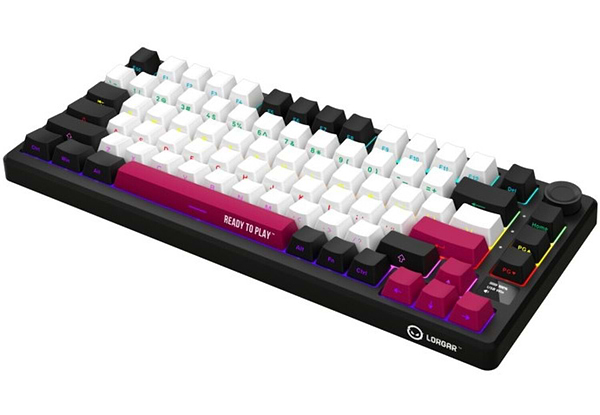 Фото - Клавіатура бездротова ігрова Lorgar KBP7075W Wireless Gaming Mechanical Pro Black-Red (LRG-KBP7075W-BK-US)