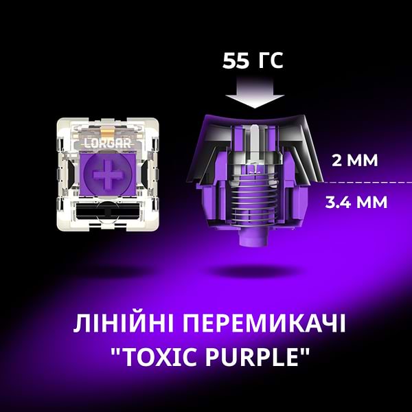 Фото - Клавіатура бездротова ігрова Lorgar KBP7075W Wireless Gaming Mechanical Pro White (LRG-KBP7075W-WH-US)