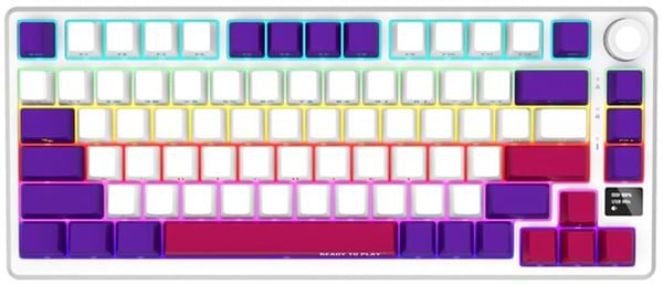 Фото - Клавіатура бездротова ігрова Lorgar KBP7075W Wireless Gaming Mechanical Pro White (LRG-KBP7075W-WH-US)