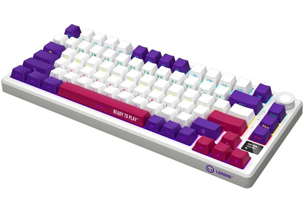 Фото - Клавіатура бездротова ігрова Lorgar KBP7075W Wireless Gaming Mechanical Pro White (LRG-KBP7075W-WH-US)