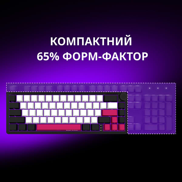 Фото - Клавіатура бездротова ігрова Lorgar KBP70MW Wireless Mechanical Pro Black-Red (LRG-KBP70MW-BK-US)