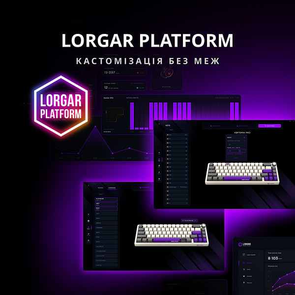 Фото - Клавіатура бездротова ігрова Lorgar KBP70MW Wireless Mechanical Pro Black-Red (LRG-KBP70MW-BK-US)