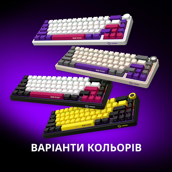 Фото - Клавіатура бездротова ігрова Lorgar KBP70MW Wireless Mechanical Pro Black-Red (LRG-KBP70MW-BK-US)